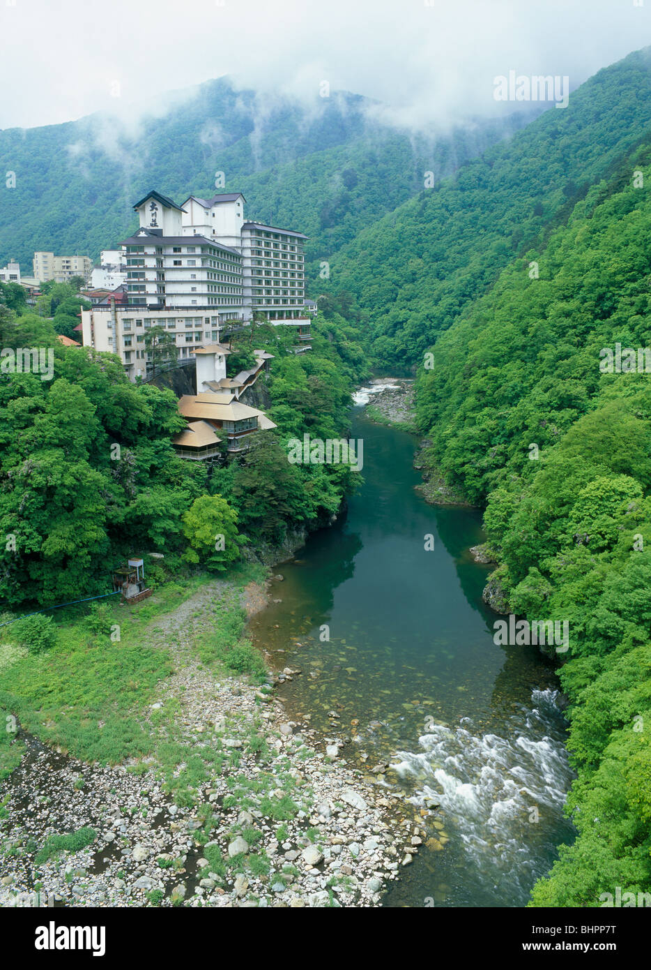 Ashinomaki Onsen, Aizuwakamatsu, Fukushima, Japon Banque D'Images