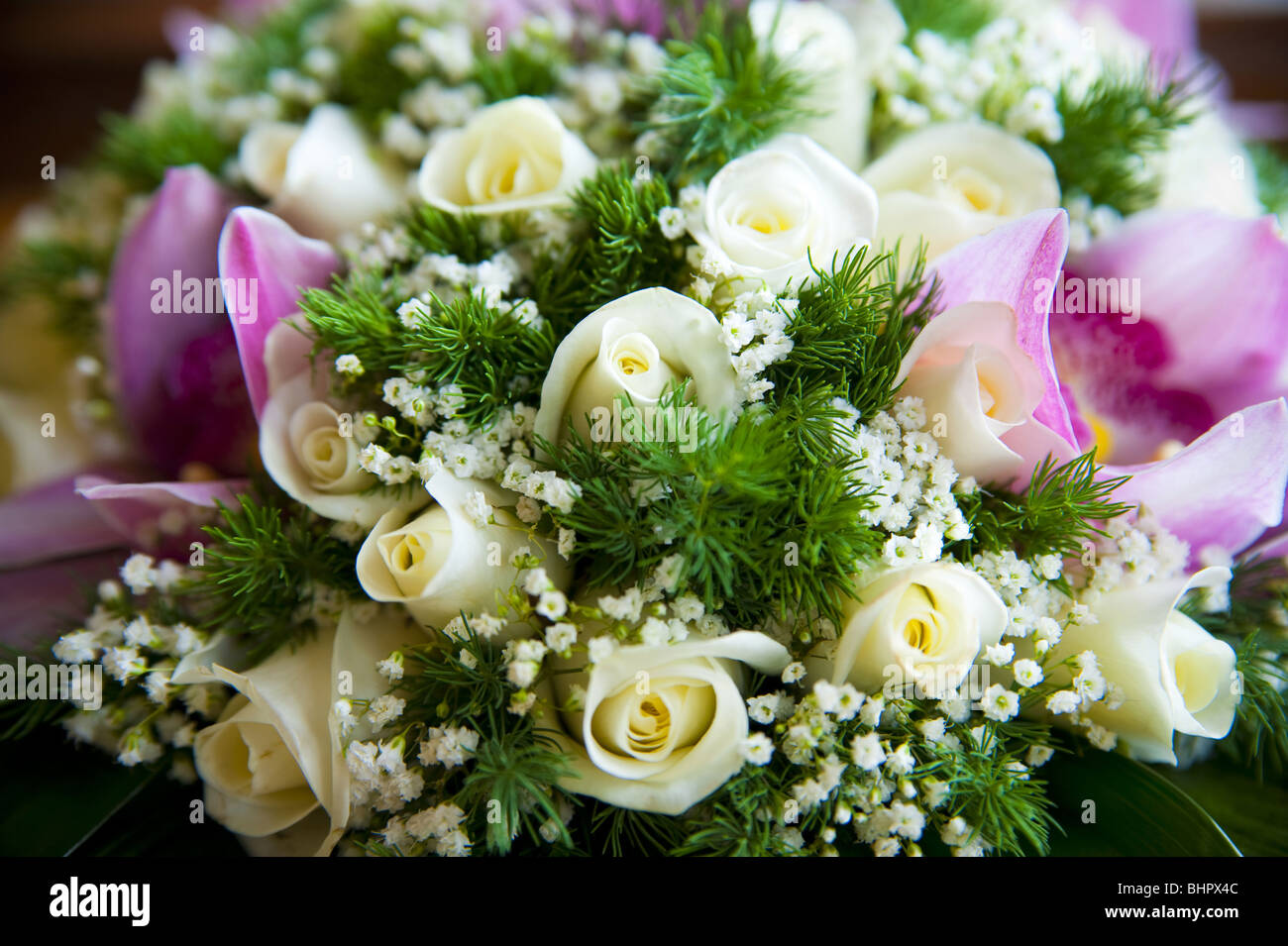 Bouquet de mariage close-up Banque D'Images
