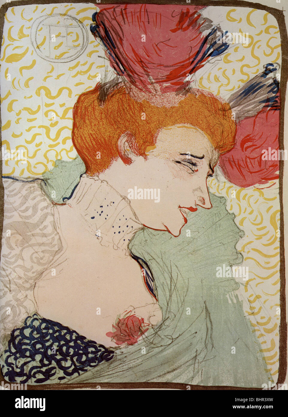 Henri de Toulouse-Lautrec prêteur en buste saluant 1895 XIX ème siècle Banque D'Images