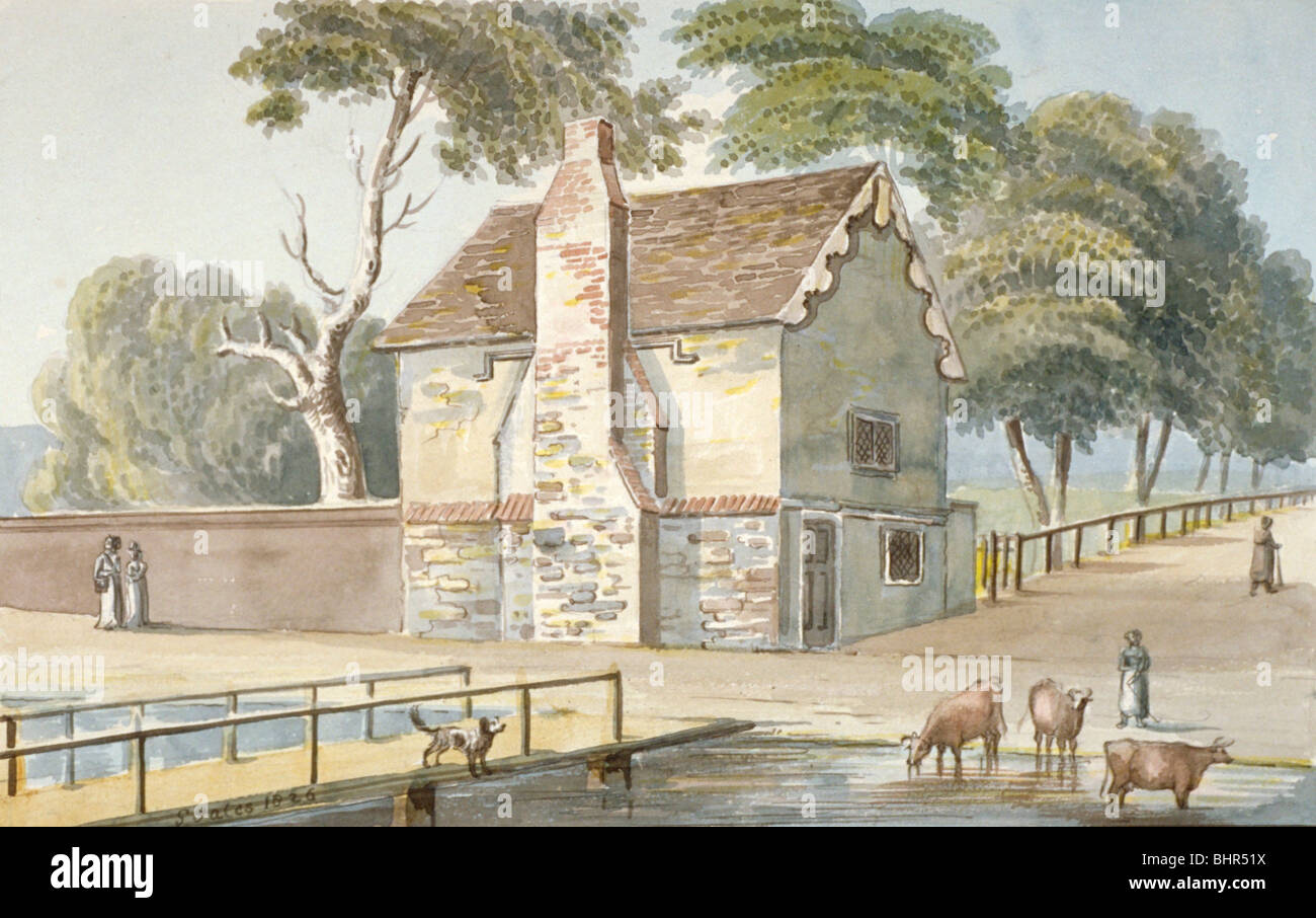 Un hospice en Carshalton, Surrey, 1826. Artiste : G Yates Banque D'Images