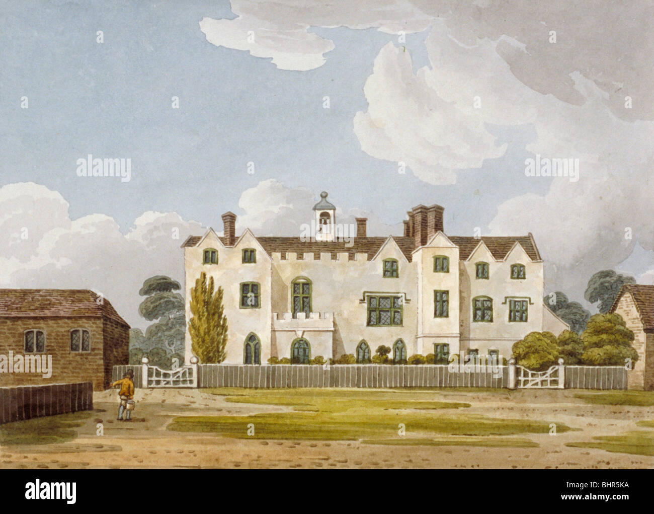 Hillingdon Presbytère, Royal Lane, Hayes, Middlesex, c1805. Artiste : Anon Banque D'Images