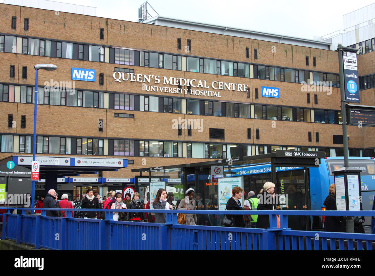 Le Queen's Medical Center (QMC), Hôpital Universitaire, Nottingham, Angleterre, Royaume-Uni Banque D'Images