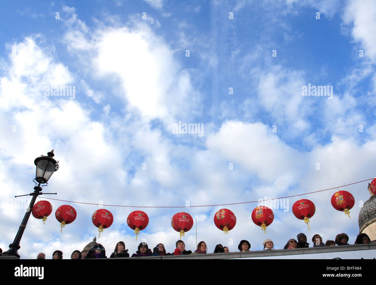 Les célébrations du nouvel an chinois de Trafalgar Square à Londres UK 2010 Banque D'Images