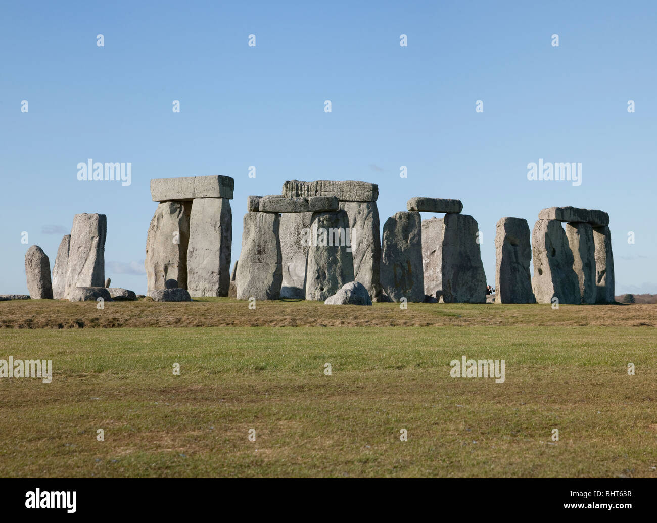 Ancien monument Stonehenge Wiltshire, UK Banque D'Images