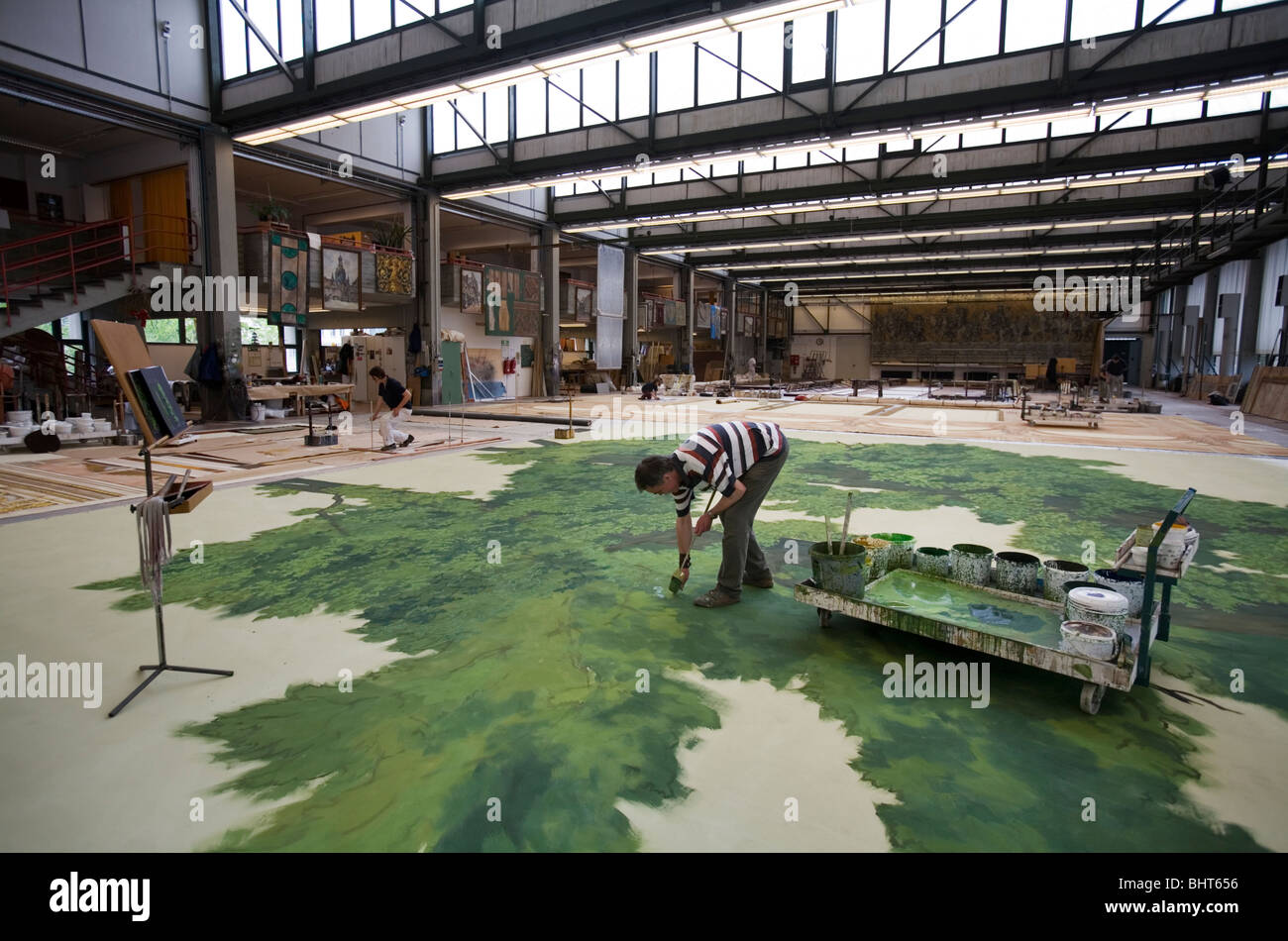 Scénographie, de définir et de construction pour décors de Banque D'Images