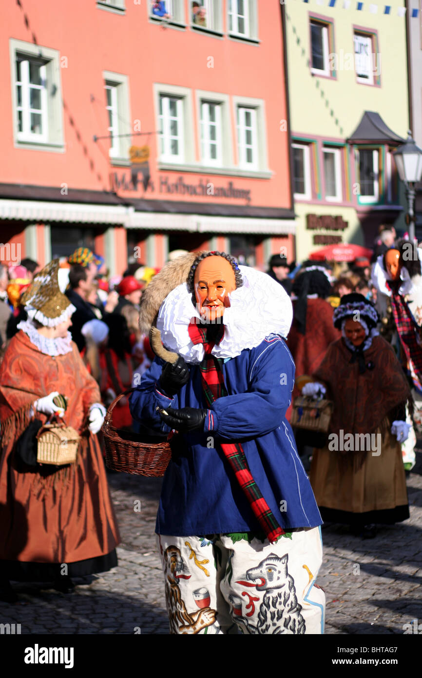 Swabian-Alemannic 'carnaval' Fasnet à Villingen, Allemagne du Sud Banque D'Images