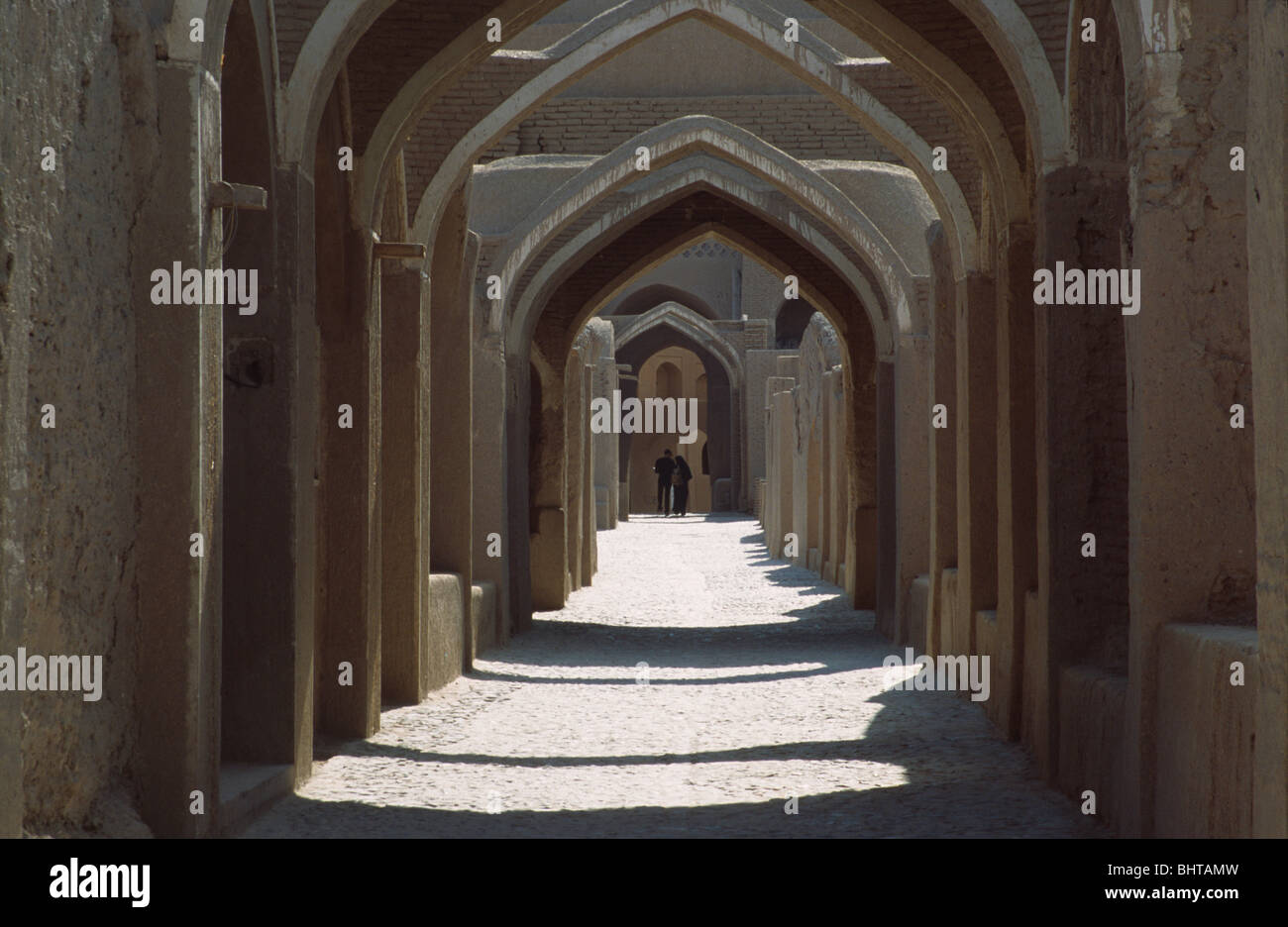 L'intérieur de la citadelle en ruine d'Archway Arg-e Bam, Iran Banque D'Images