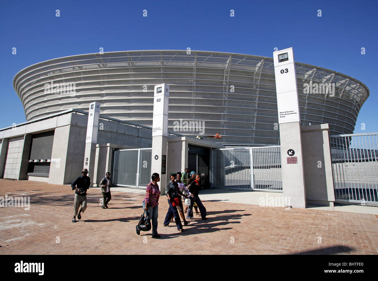 L'Afrique du Sud, Cape Town : Green Point Stadium, lieu de la Coupe du Monde FIFA 2010 Banque D'Images