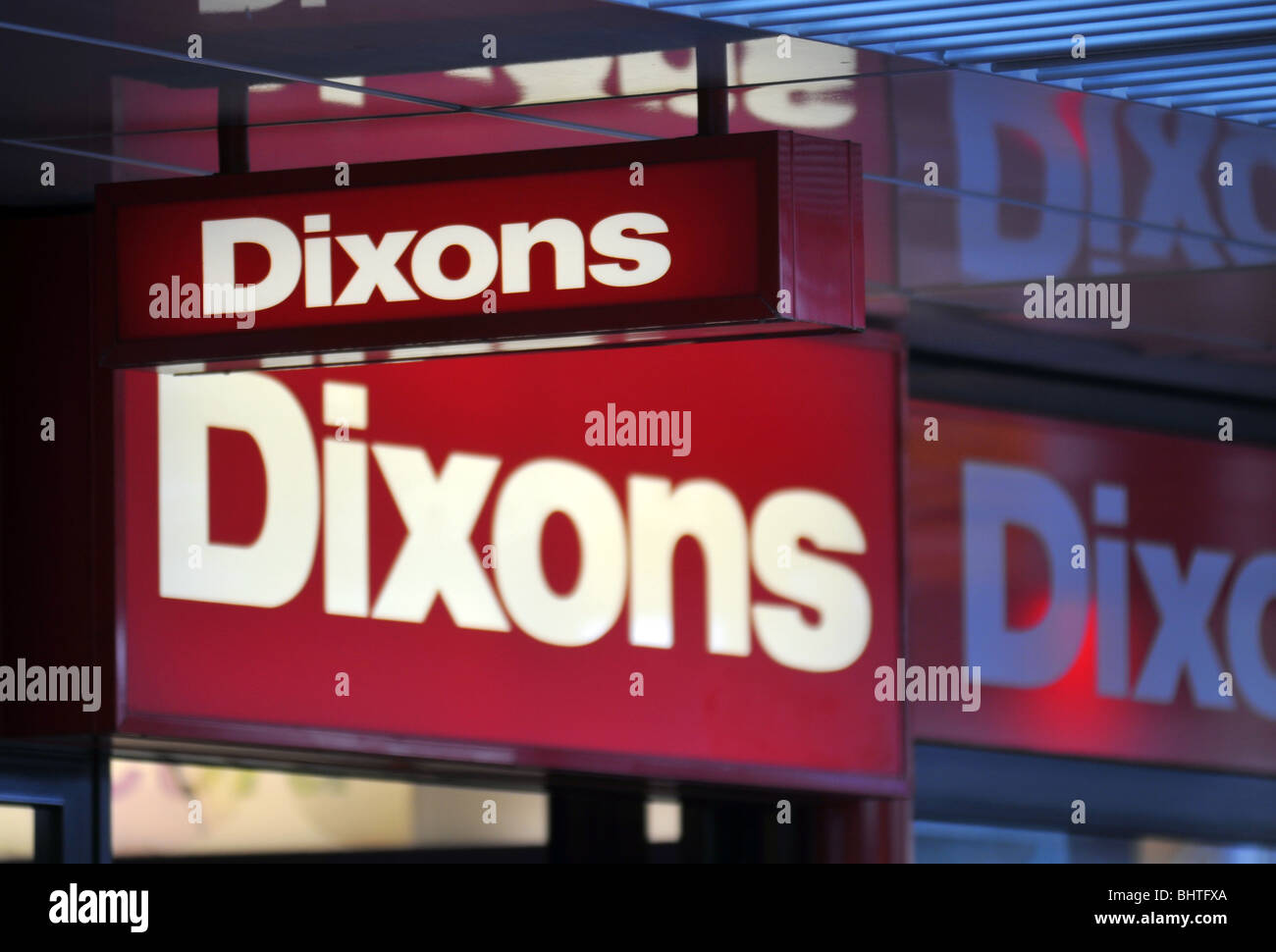 Dixons signe Banque D'Images