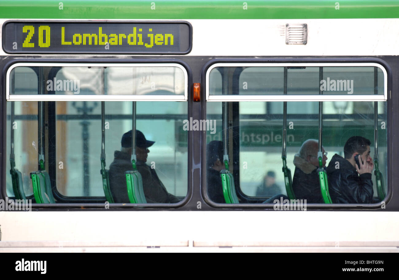 Le Tram, Rotterdam Hollande Pays-Bas Banque D'Images