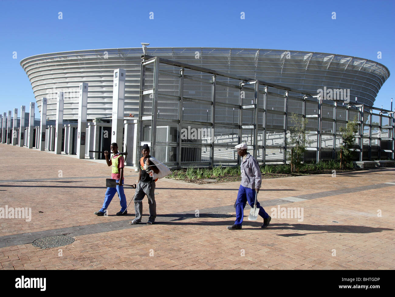 L'Afrique du Sud, Cape Town : Green Point Stadium, lieu de la Coupe du Monde FIFA 2010 Banque D'Images