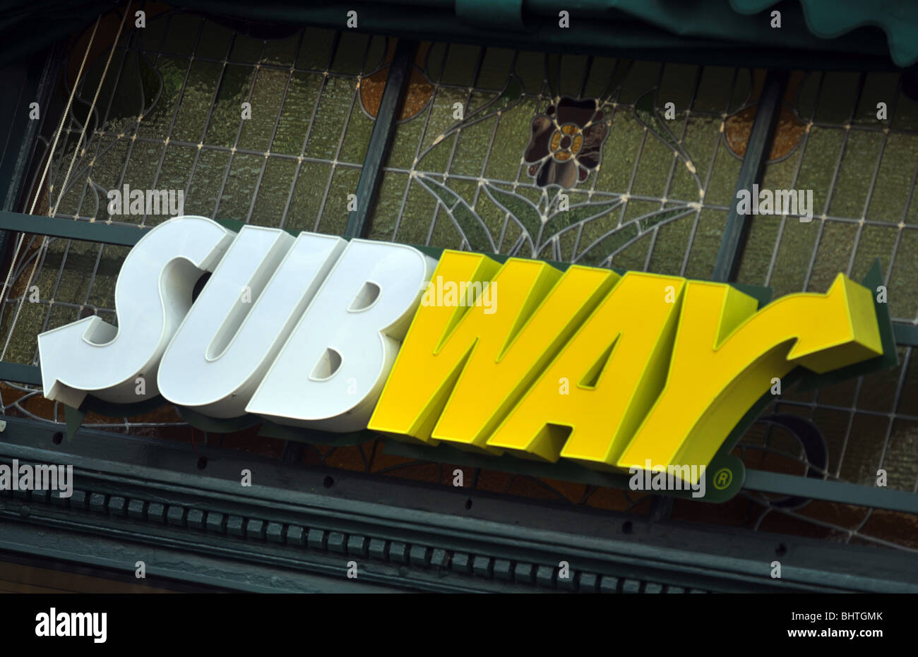 Magasin Subway sign Banque D'Images