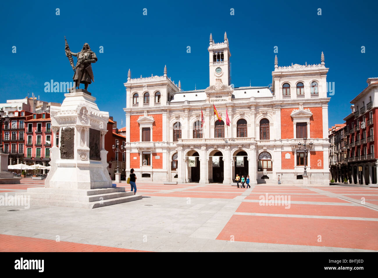 Plaza Mayor, Valladolid, Castille et Leon, Espagne Banque D'Images