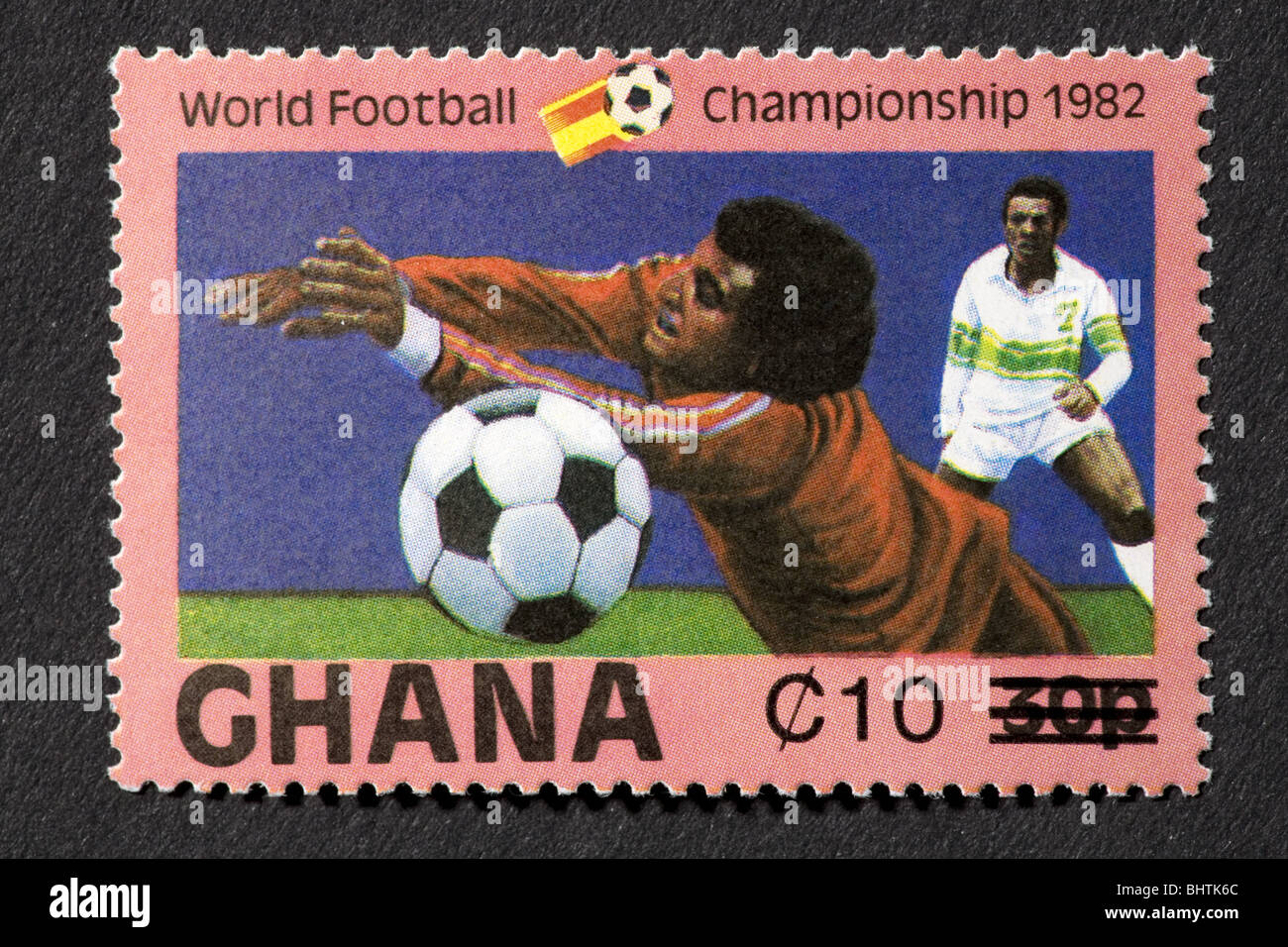De timbres commémorant le Ghana 1982 Du Monde Banque D'Images