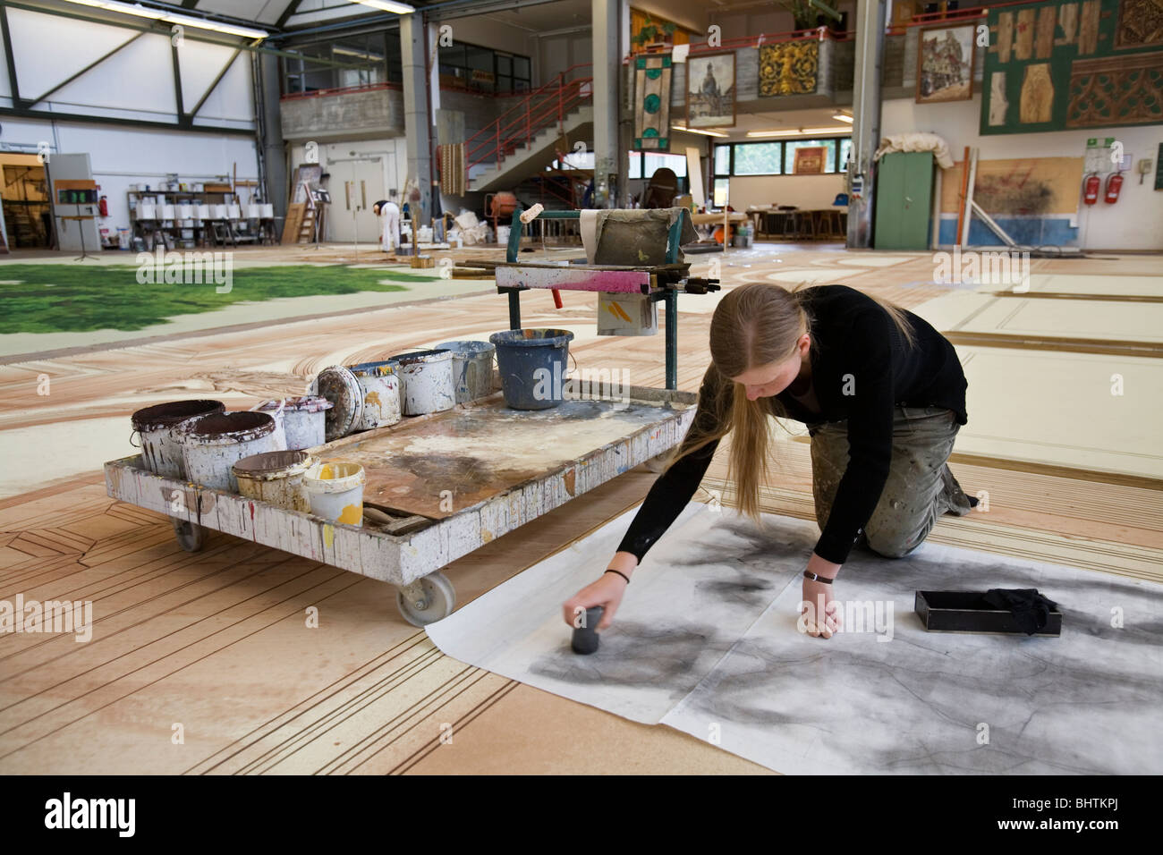 Scénographie, de définir et de construction pour décors de Banque D'Images