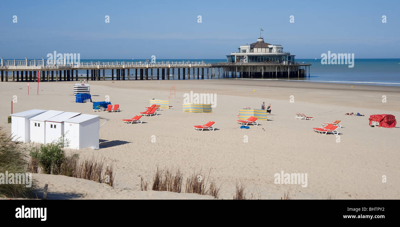 Jetée de Blankenberge, Belgique Banque D'Images