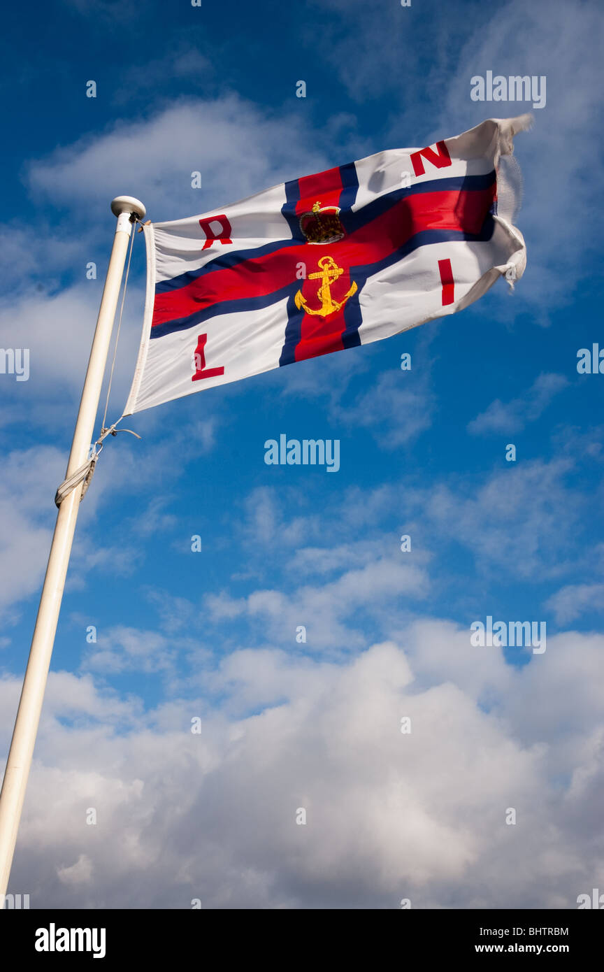 Drapeau de la RNLI Banque D'Images