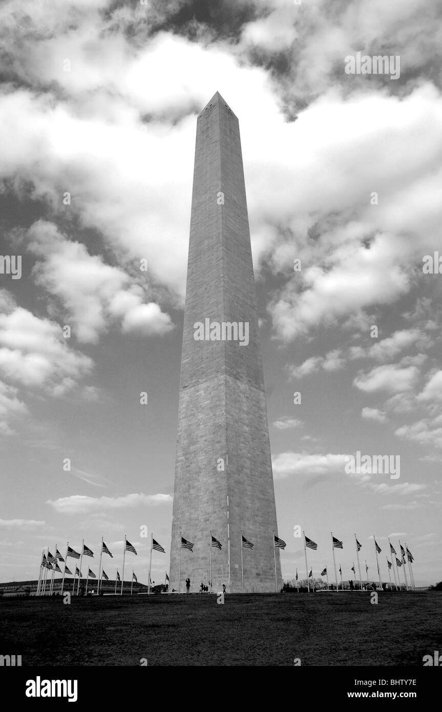 Le Monument de Washington à Washington, D.C., USA Banque D'Images