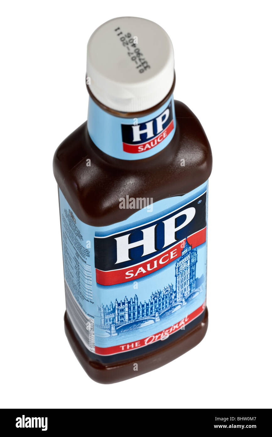 Bouteille de sauce brune HP Banque D'Images