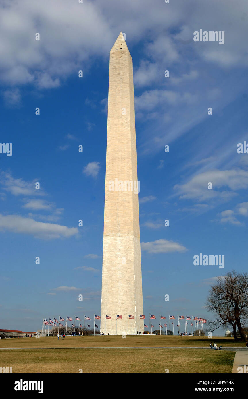 Le Monument de Washington à Washington, D.C., USA Banque D'Images