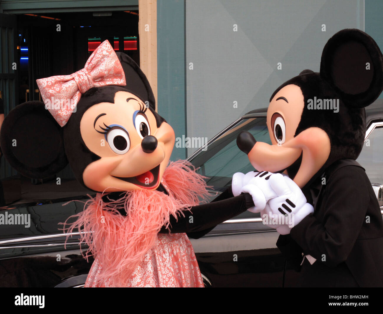 Mickey et Minnie à Walt Disney Studios à Disneyland Park, près de Paris, France Banque D'Images