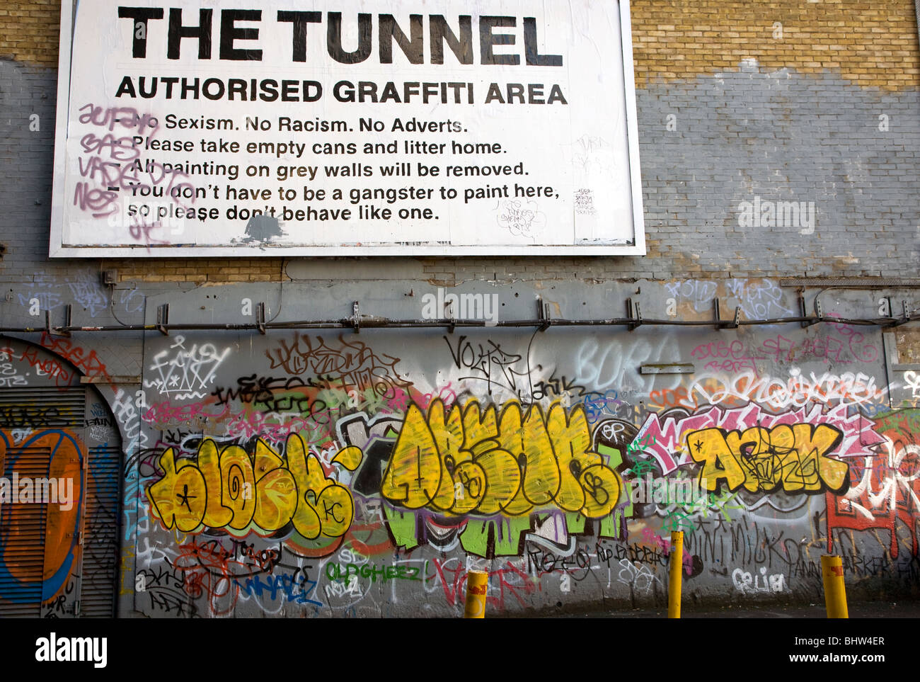 Site graffiti autorisé, Londres Banque D'Images