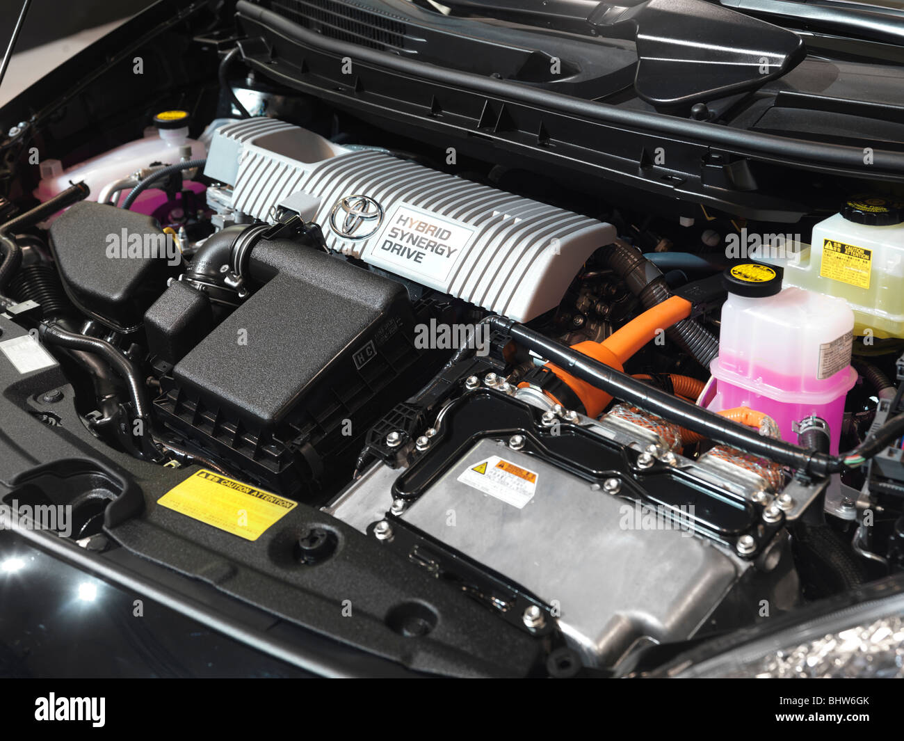 2010 Toyota Prius Hybrid Synergy Drive Engine Banque D'Images