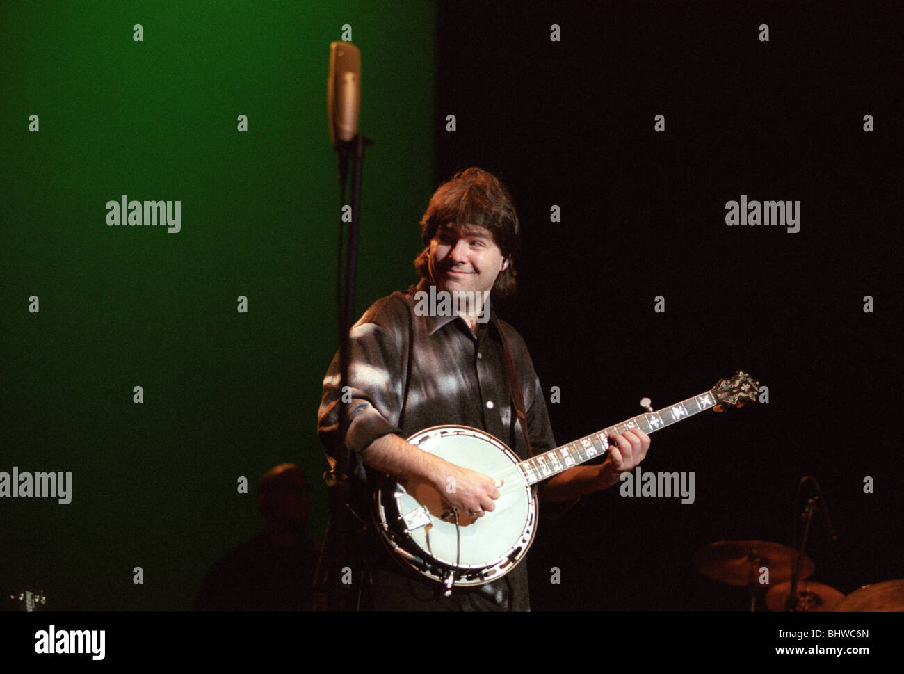 Béla Anton Leo ? Fleck, un joueur de banjo américain, effectue à l'UI de l'auditorium. Banque D'Images
