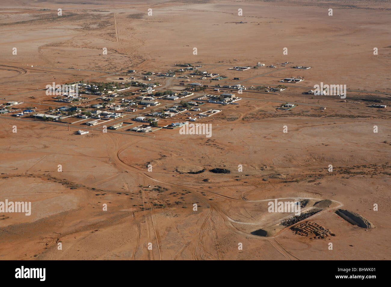 Au-dessus de l'antenne l'Outback, l'Australie du Sud. Banque D'Images