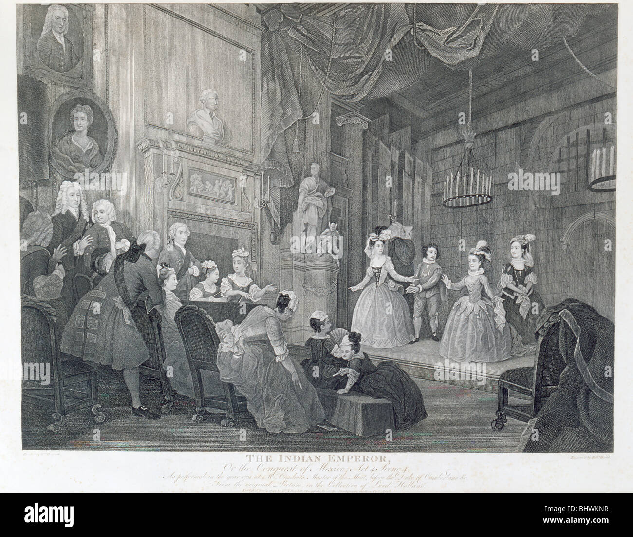 'L'empereur indien ou la conquête du Mexique", 18e siècle. Artiste : Robert Dodd Banque D'Images