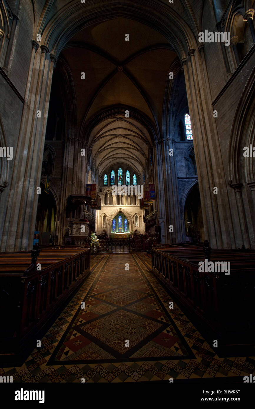 De l'intérieur de la Cathédrale St Patrick. Dublin, Irlande. Banque D'Images