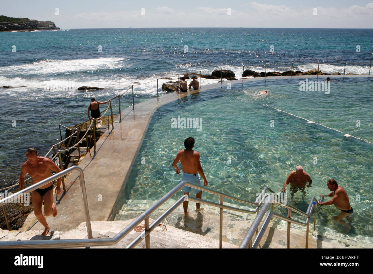 Bronte Beach, à quelques kilomètres à l'extérieur de Sydney, Australie. Banque D'Images