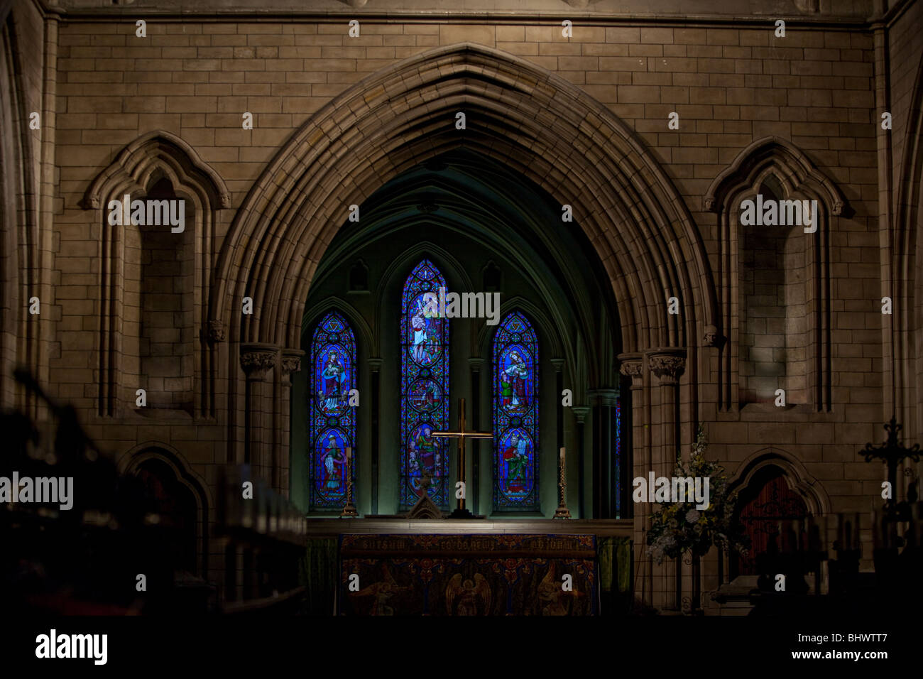De l'intérieur de la Cathédrale St Patrick. Dublin, Irlande. Banque D'Images
