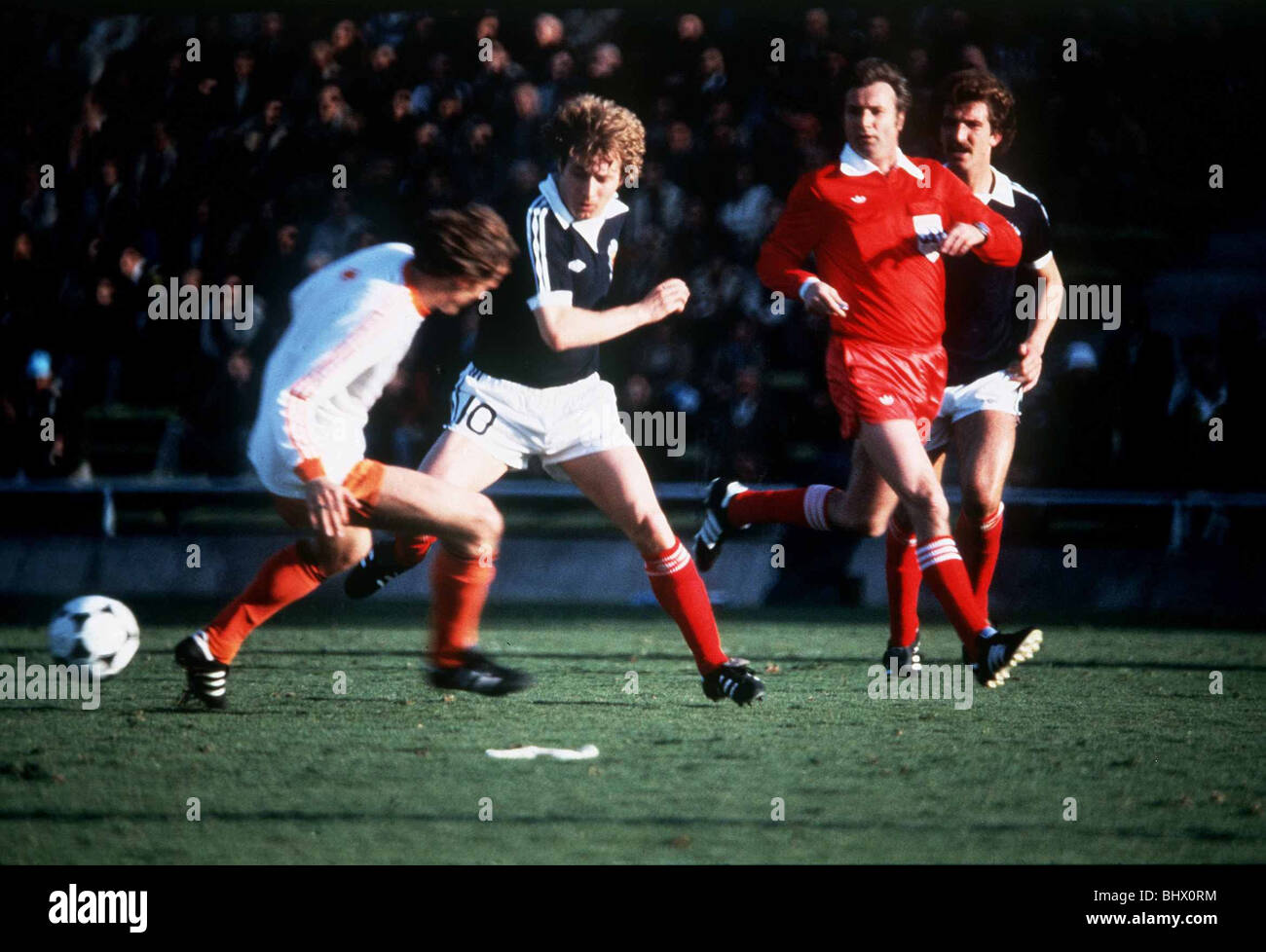 Coupe du Monde de Football 1978 l'Écosse 3 2 New Holland. Mendoza Asa. Hartford (Ecosse) bat Poortvliet (Hollande) Graeme Souness (droite) Banque D'Images