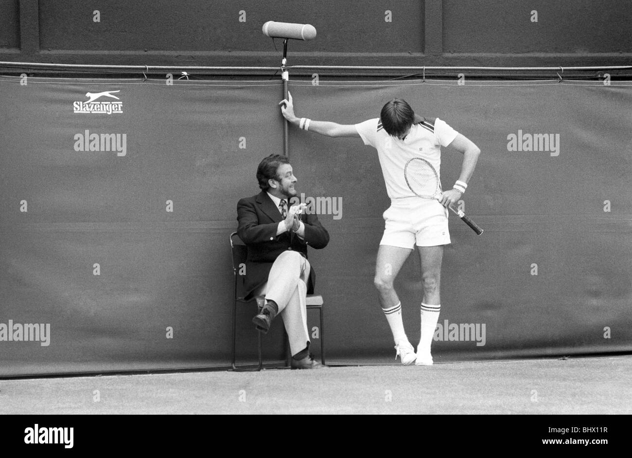 All England Lawn Tennis Championships : Wimbledon - 1978. Jimmy Cornors en action. Juin 1978 78-3195-007 Banque D'Images