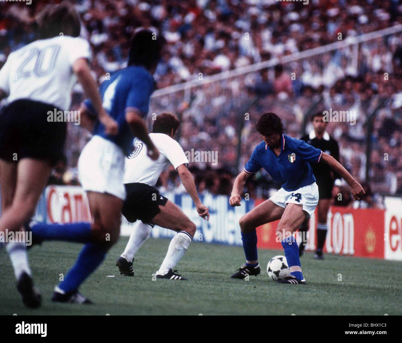 Photo Encadrée Signée Marco Tardelli Italie 1982 Coupe Du Monde - Avec Certificat D'authenticité