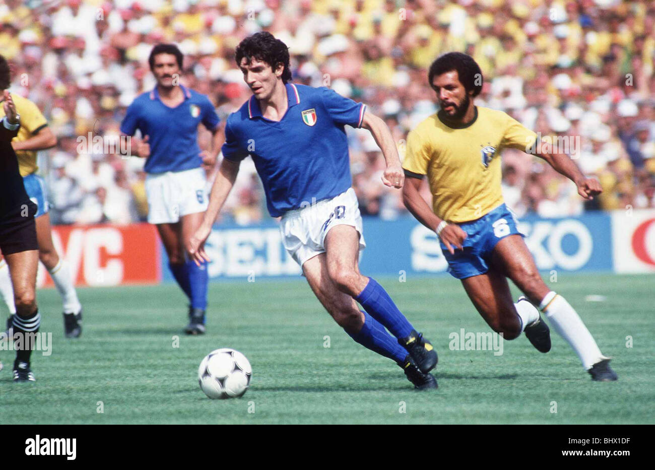 Maillot Vintage Italie 1982 N°20 Paolo Rossi – Bleu Taille M Collection
