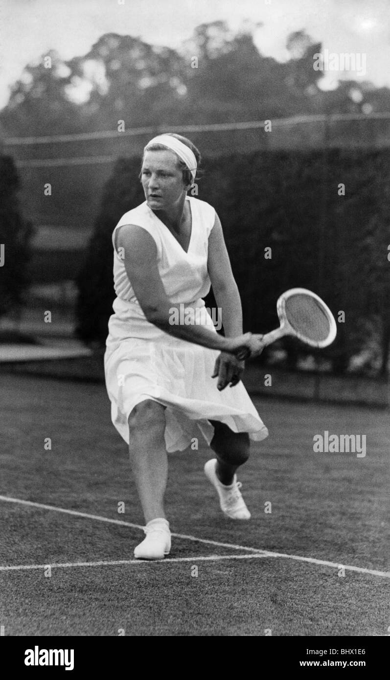 Joueur de tennis Helen Jacobs. Août 1933 P007173 Banque D'Images