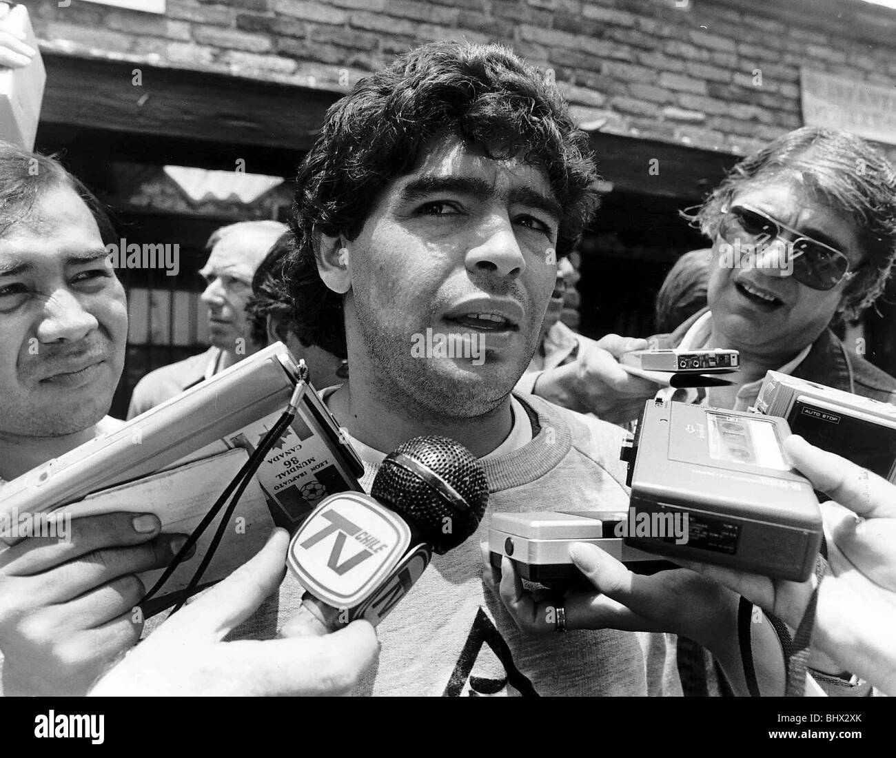 Maradona Banque d&amp;#39;images noir et blanc - Alamy