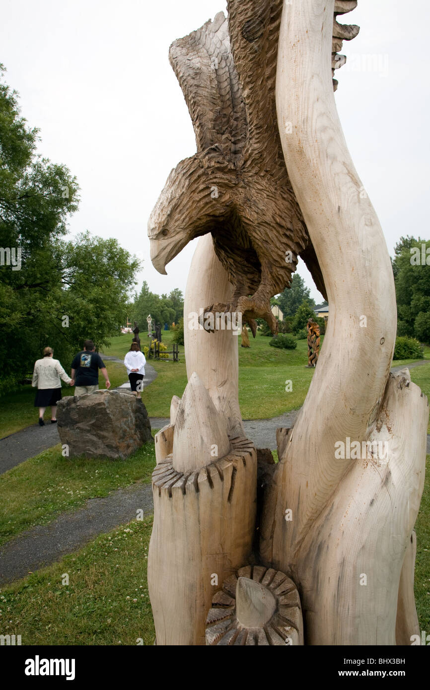 Saint-Jean-Port-Jolie est devenu synonyme de sculpture sur bois Québec  Canada Photo Stock - Alamy