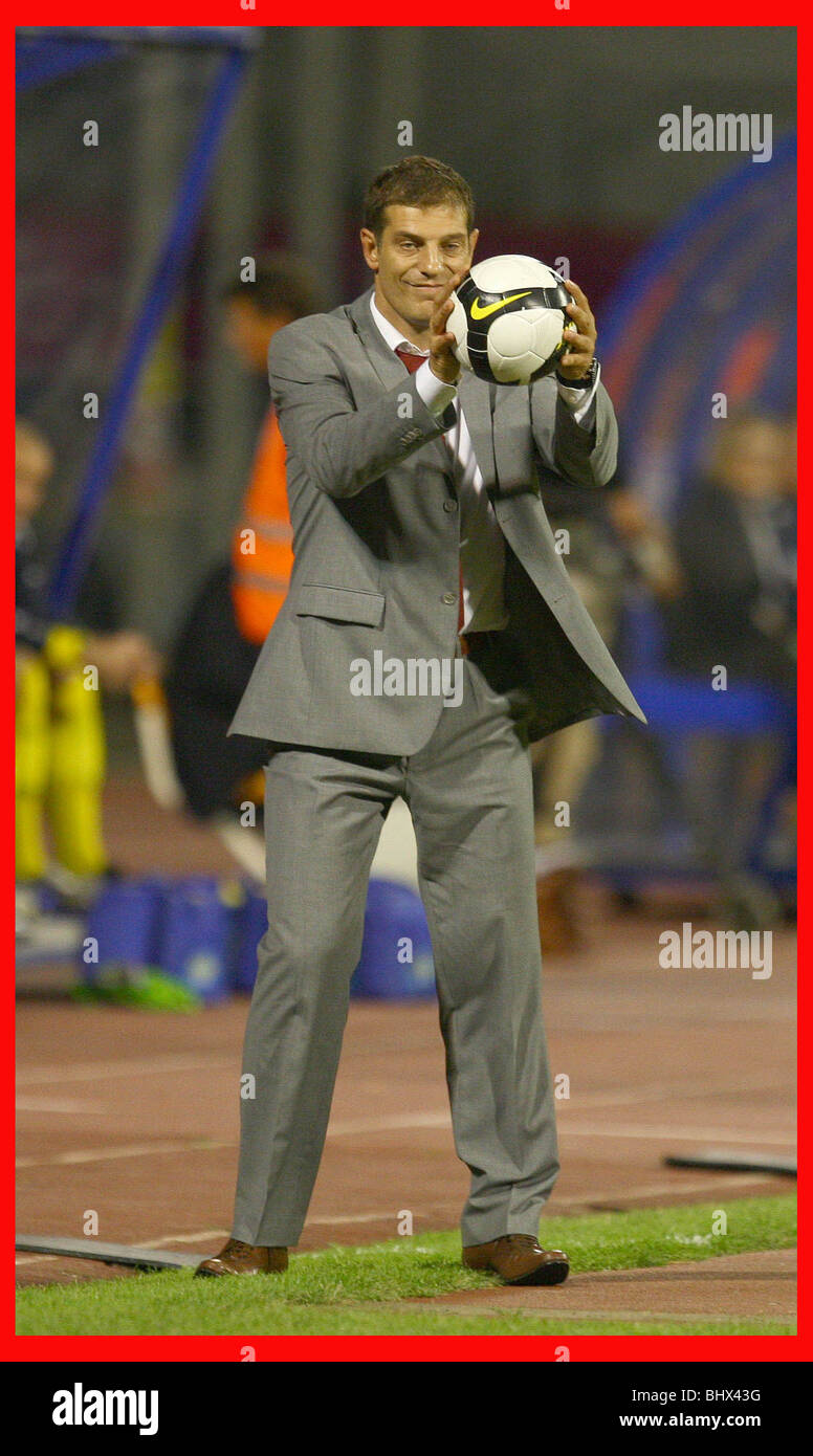 10.9.08. BRADLEY PIC ORMESHER. Croatie V ANGLETERRE. ZAGREB. SLAVEN BILLIC. Banque D'Images