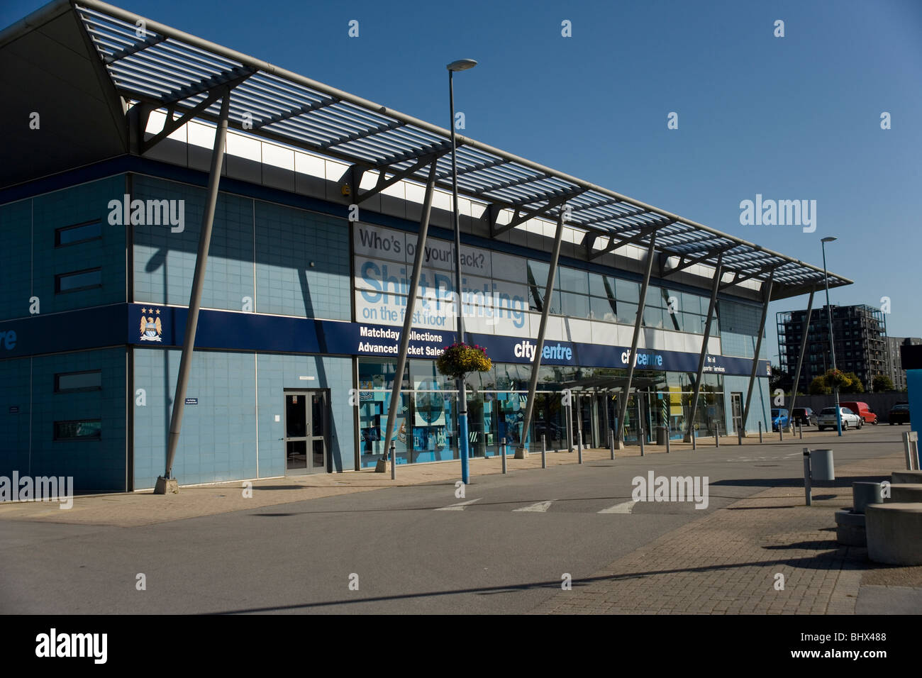 Manchester City Football Club boutique au complexe Sport City Eastlands à  Manchester Photo Stock - Alamy