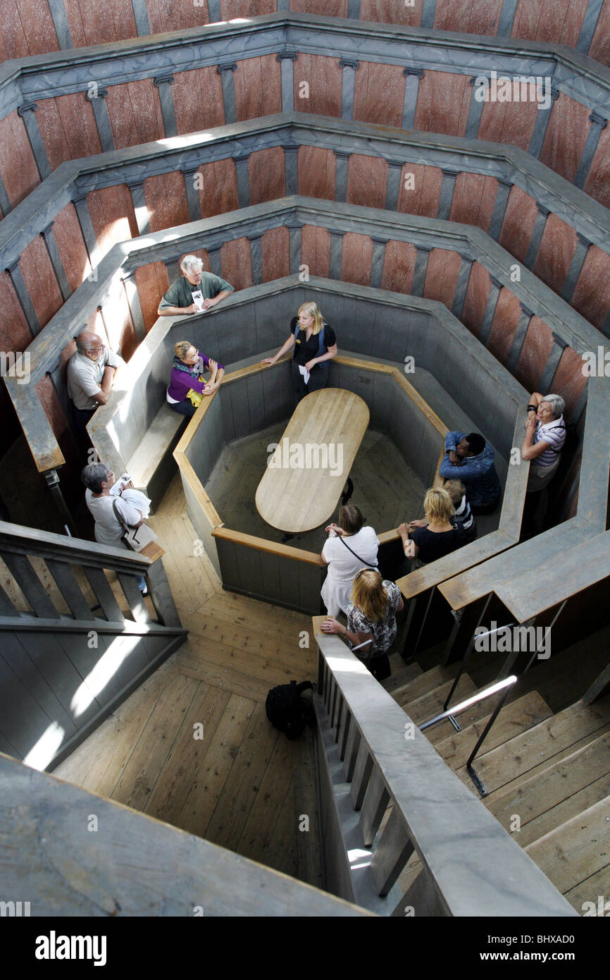 Visite guidée, Theatrum Anatomicum / théâtre anatomique, Musée Gustavianum, Uppsala, Suède Banque D'Images