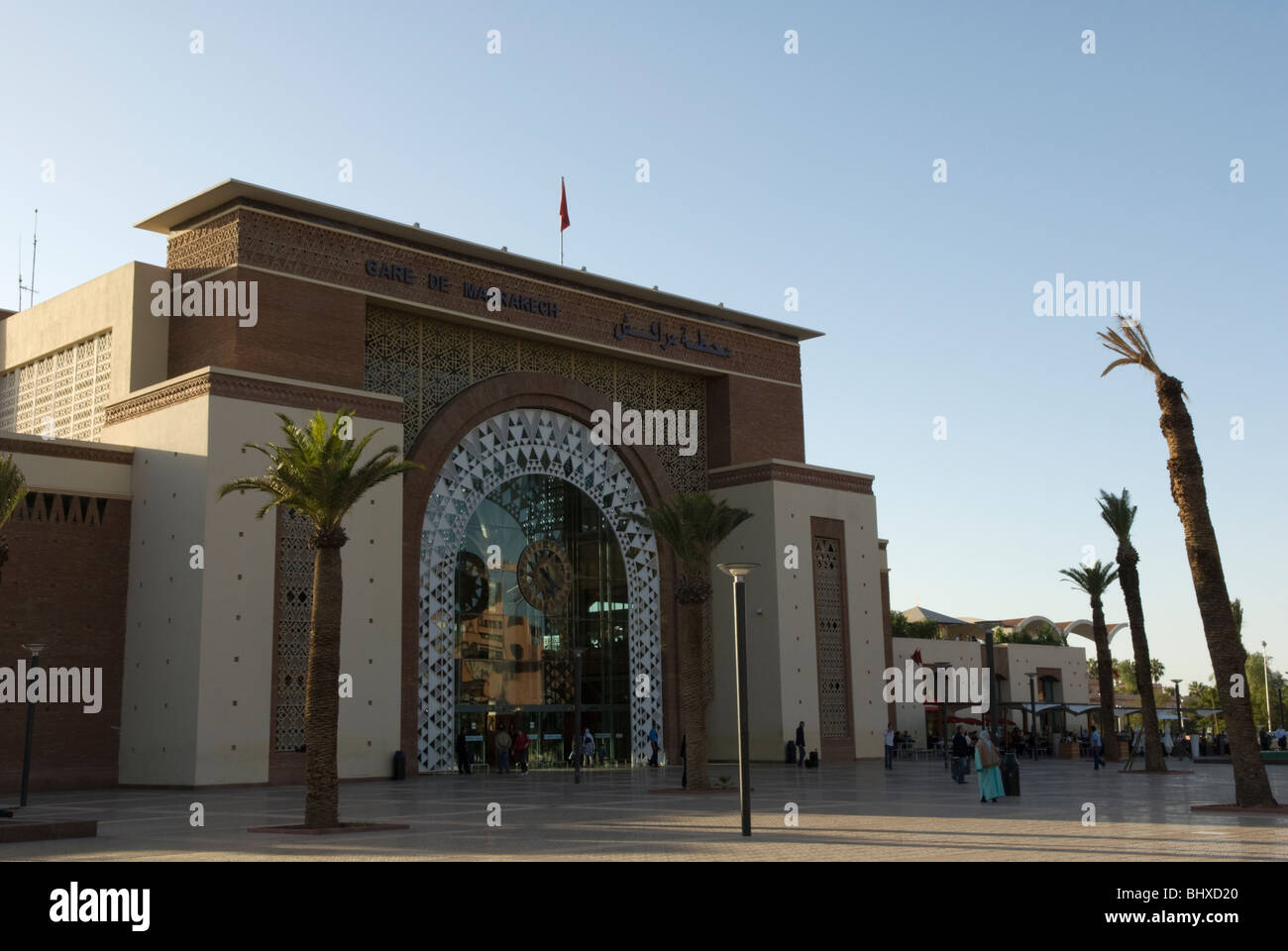 La gare de Marrakech, Marrakech, Maroc. Banque D'Images