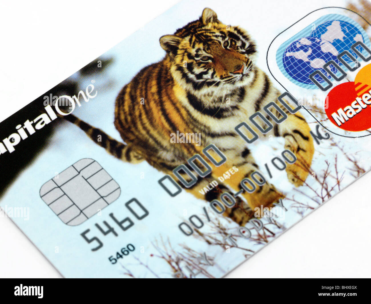 Close Up de carte de crédit, sans date Banque D'Images