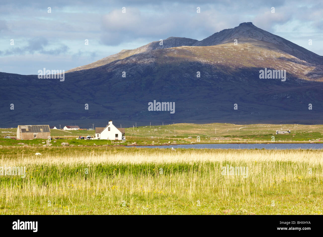 Le Loch Skiport de Hecla Road South Uist Banque D'Images