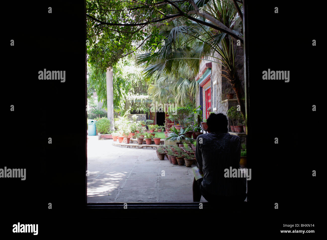 Le Village d'enfants tibétains dans Delhi, Inde Banque D'Images