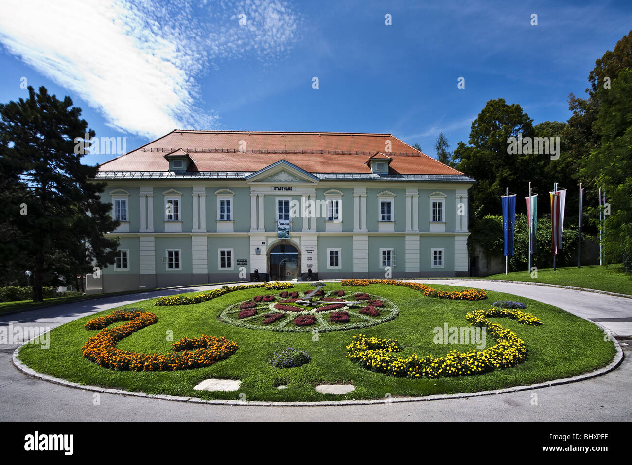 Maison de ville à Klagenfurt, Carinthie, Autriche, Europa Banque D'Images