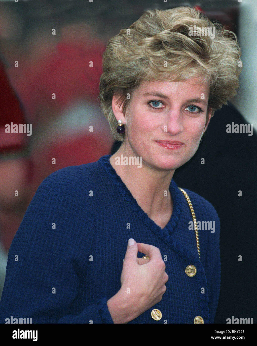 La princesse Diana Princesse de Galles 14 Décembre 1992 Banque D'Images