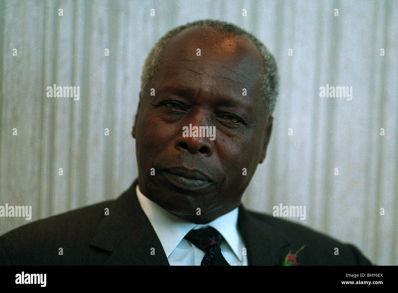 T Daniel Arap Moi, PRÉSIDENT DU KENYA 11 Novembre 1991 Banque D'Images